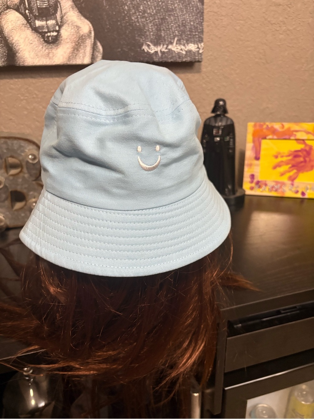 Light Blue Kangol style Bucket Hat. One size.